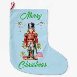 おもちゃ兵士クリスマスツリー ラージクリスマスストッキング