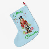 おもちゃ兵士クリスマスツリー ラージクリスマスストッキング (裏面 (吊り時))