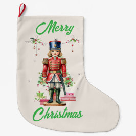 おもちゃ兵士クリスマスツリー ラージクリスマスストッキング