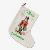 おもちゃ兵士クリスマスツリー ラージクリスマスストッキング (正面 (吊り時))