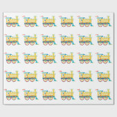 おもちゃ列車こども ラッピングペーパー (フラット)