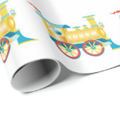 おもちゃ列車こども ラッピングペーパー (ロールコーナー)