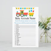 おもちゃ列車ベビーアニマル名ゲーム (スタンド正面)