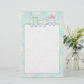 おもちゃ列車 – 文房具 便箋 (スタンド正面)