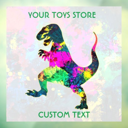 おもちゃ屋のオーナーまたは子どもの遊び場 ウィンドウサイン (シート3)