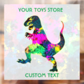 おもちゃ屋のオーナーまたは子どもの遊び場 ウィンドウサイン (シート2)