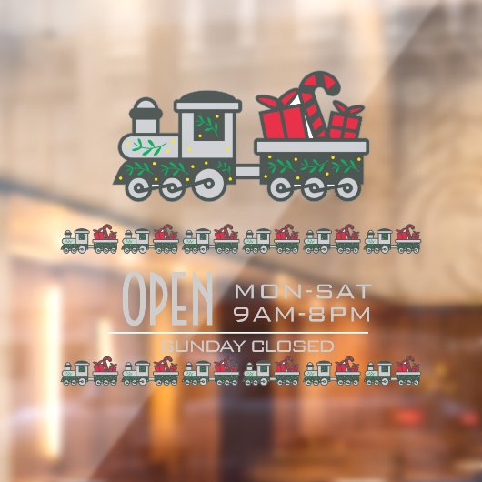 おもちゃ屋のクリスマスカスタムウィンドウクリング ウィンドウサイン (シート2)