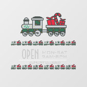 おもちゃ屋のクリスマスカスタムウィンドウクリング ウィンドウサイン (シート)