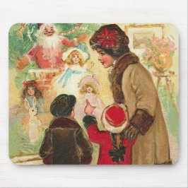 おもちゃ店の窓で マウスパッド