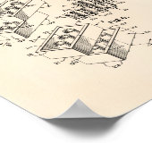 おもちゃ建物ブリック1961パテントアート – オールドペッパー ポスター (角)