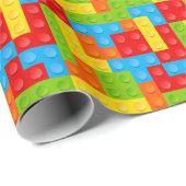 おもちゃ建物ブロック ラッピングペーパー (ロールコーナー)