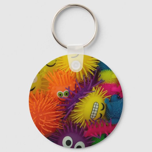 おもちゃ押し玉 キーホルダー (正面)