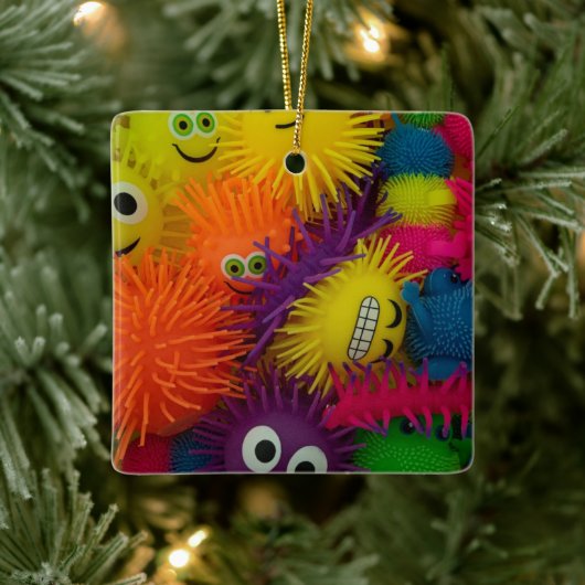 おもちゃ押し玉 セラミックオーナメント (ツリー)