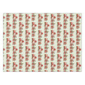 おもちゃ柄の可愛いヴィンテージクリスマストレイン テーブルクロス (正面(横))