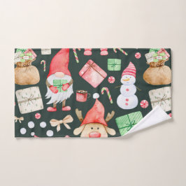 おもちゃ物語メリークリスマスパターンモダン ハンドタオル