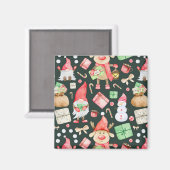 おもちゃ物語メリークリスマスパターンモダン マグネット (正面/裏面)