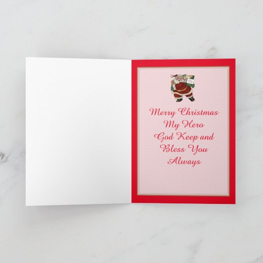 おもちゃ白い女性医師のカスタムクリスマス シーズンカード (内部)