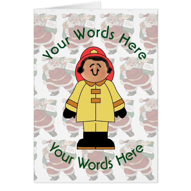 おもちゃ白い女性消防士のカスタムクリスマス (正面)