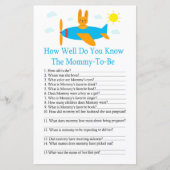 おもちゃ航空機赤ちゃんシャワーゲームをどれだけ知っているか (正面)