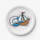 おもちゃ船 ペーパープレート (正面)