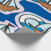 おもちゃ船 ラッピングペーパー