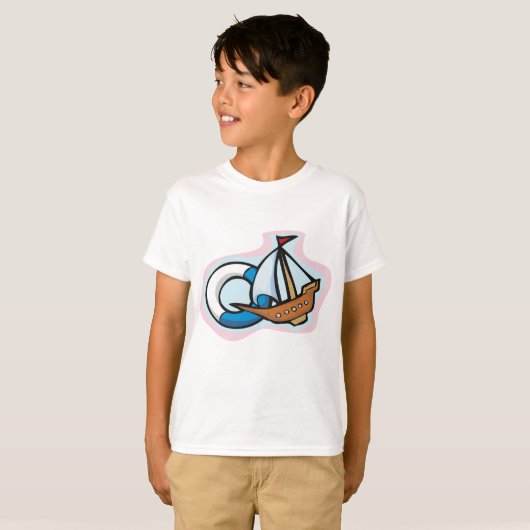 おもちゃ船 Tシャツ (正面フル)