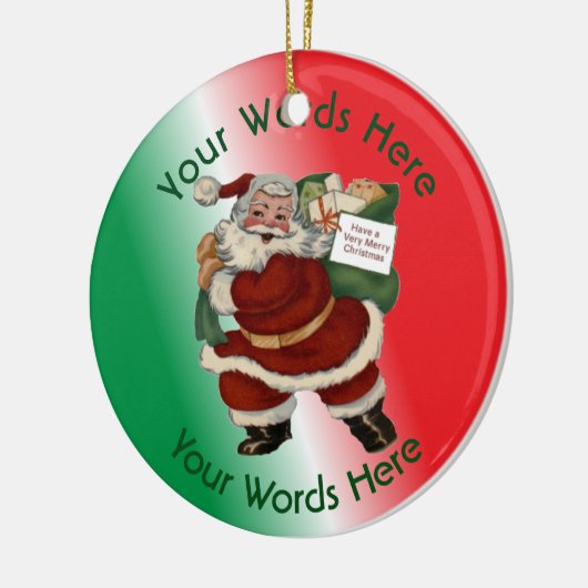 おもちゃ警官カスタムクリスマス飾り セラミックオーナメント (左)