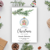 おもちゃ赤ちゃんシャワー付き冬枝 招待状