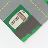 おもちゃ車の町の道路図 フリースブランケット (角)