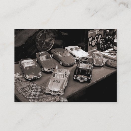 おもちゃ車、小型写真 名刺 (正面)