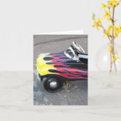 おもちゃ車Notecard カード (黄色い花)