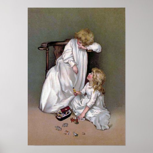 「おもちゃ遠くにを入れる」ヴィンテージ ポスター (正面)