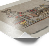 おもちゃ電車 フォトプリント            (角)