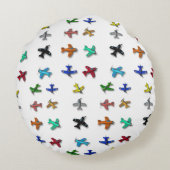 おもちゃ飛行機円枕 ラウンドクッション (裏面)