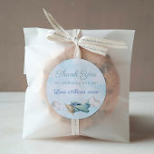 おもちゃ飛行機旅行ベビーシャワー誕生日ありがとう ラウンドシール