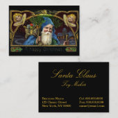 おもちゃ3とのヴィンテージサンタクロース 名刺 (正面/裏面)