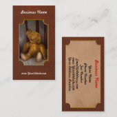 おもちゃ-テディー・ベア-私のテディー・ベア 名刺 (正面/裏面)