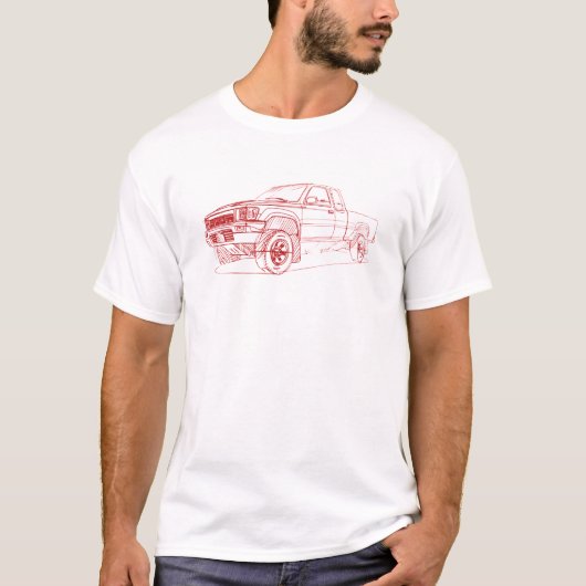 おもちゃHilux gen5 1992年+ Tシャツ (正面)