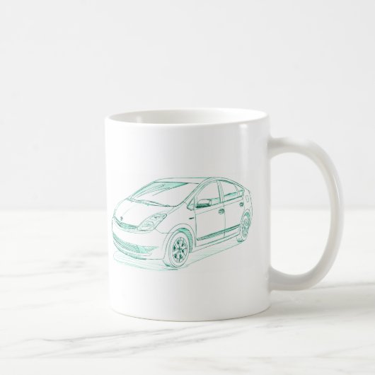おもちゃPrius gen2 2004年+ コーヒーマグカップ (右)