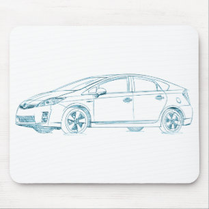 おもちゃPrius Gen3 2010年+ マウスパッド