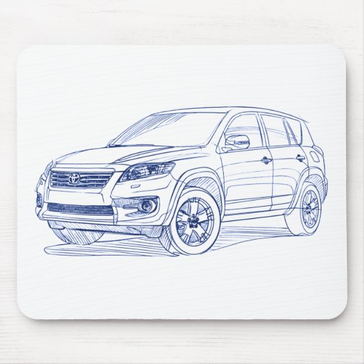 おもちゃRav4 2011年 マウスパッド (正面)
