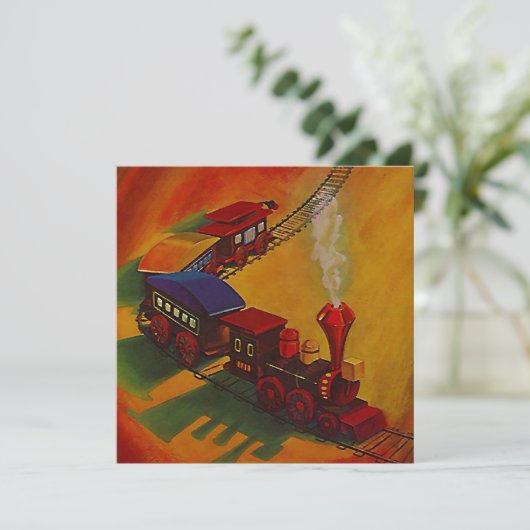 おもちゃRRの列車は~BIRTHDAYのパーティの招待状を追跡します 招待状 (スタンド正面)