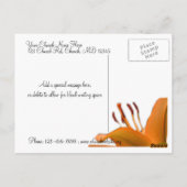 おもてなし: 花の「あなたが来てくれて嬉しかった」カード ポストカード (裏面)