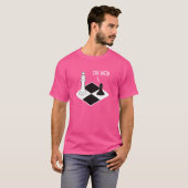 おやおやキングポーン！チェスの駒 楽しいチェスプレーヤー用 Tシャツ (正面フル)