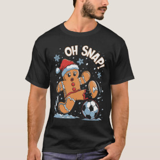 おやおやジンジャーブレッドマン クリスマス サッカー 1 Tシャツ