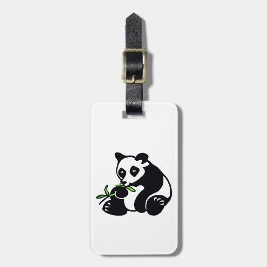 おやおや! – グラフィックPANDA Bear – 自然保護 ラゲッジタグ (正面縦)