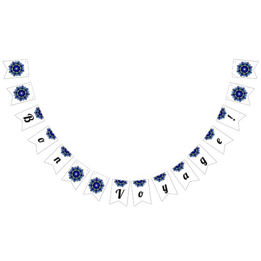 おやおや!ダークブルーのマンダラ バンティングフラッグ (全)