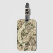 おやおや!ヴィンテージ世界地図 ラゲッジタグ (正面縦)