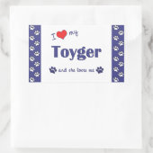 おやじが大好き 長方形シール (バッグ)