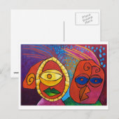 おやじさんごっこ…行儀よくするはがき ポストカード (正面/裏面)